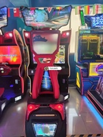 Máquina recreativa de carreras con movimiento operada con monedas, simulador de conducción de plástico y metal para centros de entretenimiento y juegos (FEC)