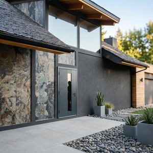 Ardoise naturelle flexible moderne, placage naturel pour la décoration extérieure et des salles de bain, avec pierre 100% naturelle, garantie 5 ans - Product Image 4
