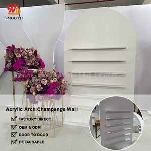 Стойка для декораций на свадьбу, акриловая стена для шампанского из ПВХ, фон для мероприятий и вечеринок - Product Image 2