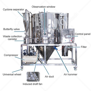Machine industrielle ORME pour la fabrication de poudre d'œuf, machine pour la fabrication de poudre de <span class=keywords><strong>lait</strong></span> de coco, sécheur à jet pulvérisateur, atomiseur, prix - Product Image 2