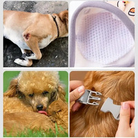 Manchon de protection pour coude de chien, extensible et doux pour la peau, avec imprimé mignon et fermeture à boucle tendance, en polyester, double couvre-jambe pour blessure au coude du chien