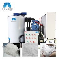ARKREF Machine à glaçons industrielle de grande capacité 20 tonnes 25 tonnes 30 tonnes Machine à glace en flocons pour barrages dans l'industrie de la construction