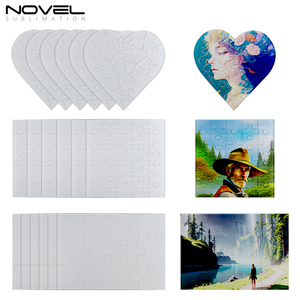 DIY personalizado sublimación rompecabezas en blanco claro duro acrílico rectángulo corazón cuadrado forma rompecabezas - Product Image 4