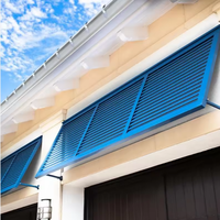 Volets de fenêtre à persiennes en alliage d'aluminium personnalisés avec protection antivol pour usage extérieur à la maison-durables et écologiques