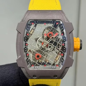 Montre mécanique automatique de luxe haut de gamme pour homme, multifonction, squelette, tourbillon, sport, étanche, avec design raquette de tennis - Product Image 2