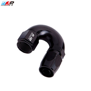 Nouveaux raccords <span class=keywords><strong>de</strong></span> tuyau BJR Race Products à 180 degrés, en alliage, style coupe-fil, à débit total, pour applications automobiles (AN6, AN8, AN10) - Product Image 2