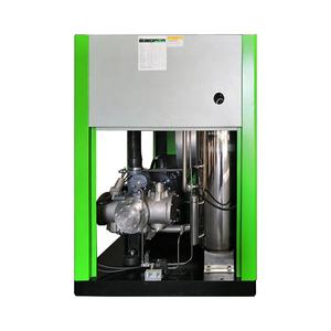 Çin düşük gürültü 7.5kW <span class=keywords><strong>10Hp</strong></span> 10 Bar 380V <span class=keywords><strong>3</strong></span> fazlı döner su yağlama yağsız vida hava kompresörü - Product Image 4