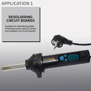 Pistolet thermique portable contrôlé par micro-ordinateur DKT 8032/8032S, outil de retravaillage SMD professionnel DKT pour la réparation électronique - Product Image 3