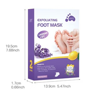 Masque exfoliant pour les pieds à la lavande <span class=keywords><strong>APPTI</strong></span>, hydrate et aide à éliminer les peaux mortes et les callosités, améliore les pieds rugueux et gercés - Product Image 2