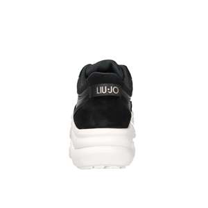 รองเท้าผ้าใบ Liu-Jo Donna รุ่น Steffy 01 Panna ทรง Chunky สีดำ พื้นสีขาว - Product Image 3