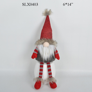 Gnomo di Babbo Natale Estensibile in Peluche, Statuetta di Mr e Mrs Santa, Gnomo Natalizio - Product Image 5