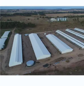 Ucuz ve kaliteli prefabrik özelleştirilmiş ticari çelik yapı domuzcuk yuvası çin prefabrik çiftlik barakası kümes hayvanları evi