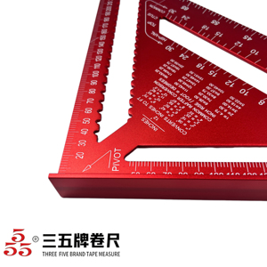 Équerre en alliage d'aluminium Licheng, équerre métrique, équerre industrielle OEM, équerre de <span class=keywords><strong>charpentier</strong></span>, règle triangulaire de mesure de 7 pouces et 12 pouces - Product Image 3