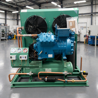 Unité de réfrigération à piston alternatif à refroidissement par air à décharge latérale à basse température moyenne pour entrepôt frigorifique