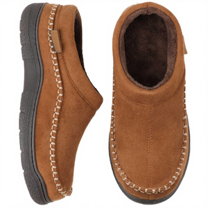 Pantuflas Mocasín de Plataforma para Hombre, Forradas con Piel Sintética Cálida Estilo Coreano, con Espuma Viscoelástica Gruesa, Cómodas para Interiores y Exteriores, Anchas - Product Image 3