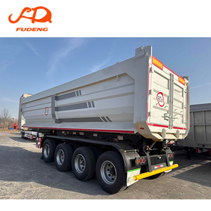 Semi-remorque benne basculante 60 tonnes <span class=keywords><strong>à</strong></span> vendre, 3 essieux, châssis renforcé pour le transport de terre en zone montagneuse - Product Image 2