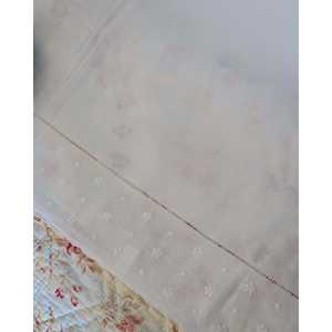 Sábana de Algodón para Cama Doble Reana con Borde Bordado San Gallo, Sábanas Ajustables y Planas - Product Image 5