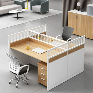 Silla de Oficina Moderna en Forma de L, <span class=keywords><strong>Escritorio</strong></span> con <span class=keywords><strong>Escalera</strong></span>, Estación de Trabajo Combinada, Cajonera de Almacenamiento, Material de PVC, Personalizable - Product Image 4