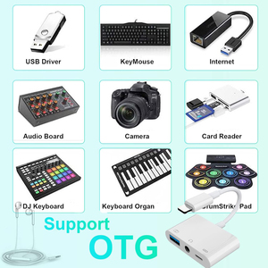 3 trong 1 ánh sáng-ning để 3.5mm Jack Nam để <span class=keywords><strong>USB</strong></span> nữ OTG Cáp Máy Ảnh Bộ nhớ kết nối tai nghe phí máy ảnh âm thanh AUX Adapter - Product Image 5