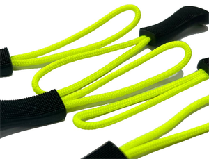 Corde à <span class=keywords><strong>fermeture</strong></span> <span class=keywords><strong>éclair</strong></span> avec logo personnalisé <span class=keywords><strong>de</strong></span> haute qualité en plastique dur avec motif rectangulaire d'extracteur vert vif - Product Image 6