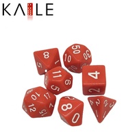 Lot de 7 dés polyédriques en acrylique multicolores de haute qualité pour D&D et jeux de table