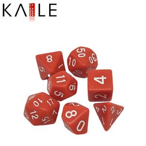 Vente en gros, ensemble de dés polyédriques de qualité supérieure, 7 pièces dnd, plusieurs couleurs en acrylique, donjons et dragons, dés pour jouer à des jeux de table - Product Image 5