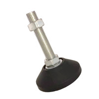 Échantillon personnalisé Pieds de nivellement réglables en acier inoxydable M10/12/16/20 Support de nivellement de machine Coussinets en caoutchouc Niveleur de pieds de meubles