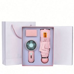 Mini Ventilador Económico, Compacto y Apto para Todas las Estaciones, con Diseño de Paraguas Colorido, Ideal para Fiestas y Regalos de Año Nuevo - Product Image 4