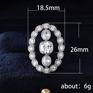 Anello di Fidanzamento di Lusso per Donne, Elegante Stile Occidentale, Accessorio Moda per Feste, Regalo - Product Image 5