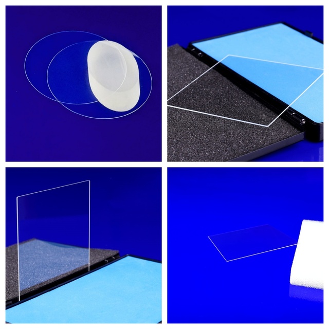 Custom High Light Transmission Fused Silica Clear Quartz Glass Plate for Laboratory