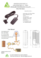 U L certifié 110-120V Max 150W gradateur à glissière en ligne de bord d'attaque avec ensemble de cordons pour l'éclairage de table