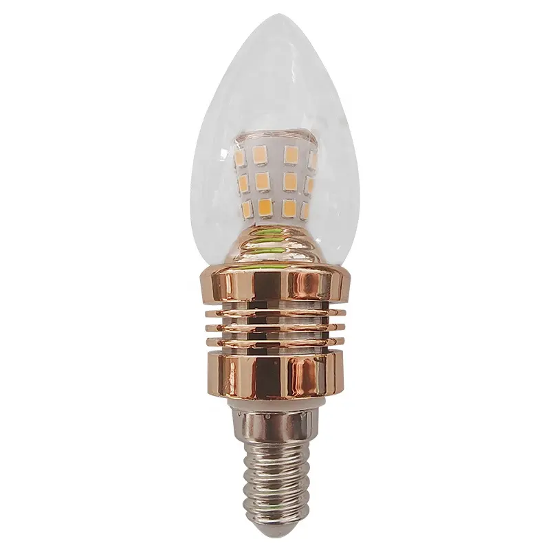 Lampadina a candela a LED 5W illuminazione a risparmio energetico lampadina a coda di trazione E27 E14E 85 v240v lampadina sorgente luminosa calda