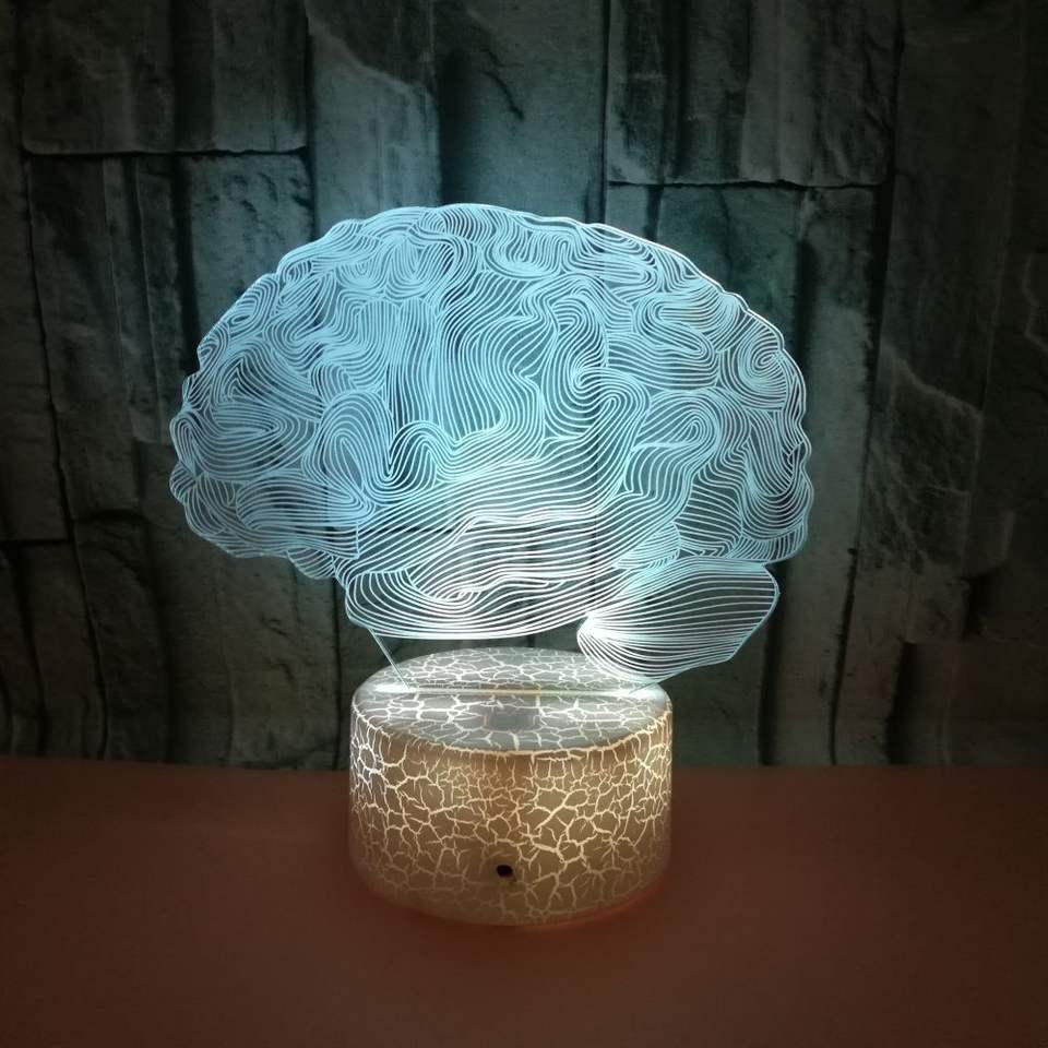 Lámpara 3D colorida, lámparas LED personalizadas, luz nocturna táctil, lámparas acrílicas, luz nocturna, LED táctil USB, ABS, diseño colorido, decoración de dormitorio