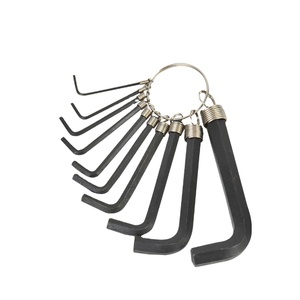8 pezzi 10 pezzi Set di chiavi esagonali 1.5-10mm chiave chiave L chiave chiave cacciavite con portachiavi anello durevole Cr-V DIY per la riparazione della bicicletta - Product Image 1