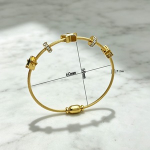 Gold Plated Star Chain <b>Bracelet</b> With Crystal Rhinestones Trendy Unisex Jewelry Gift - Product Image 3