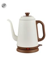 Bouilloire électrique portable en acier inoxydable à col de cygne 1L avec contrôle de température pour faire bouillir l'eau et préparer le café