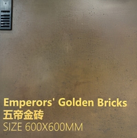 Carreaux de sol en porcelaine polie de qualité supérieure China Golden Brick Royal, pour usage extérieur et intérieur, antibactériens