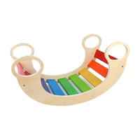 Arche d'escalade en bois arc-en-ciel, jouet d'escalade pour tout-petits, pour salle de jeux intérieure, jeu Montessori et développement de la motricité globale