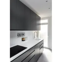 Muebles de cocina modernos para sala de estar, laca de alto brillo personalizada de fabricante o de diseño de Pvc