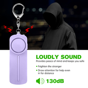 Trẻ em người cao tuổi phụ nữ cá nhân báo động Keychain 130dB SOS khẩn cấp tự vệ an toàn báo động - Product Image 2