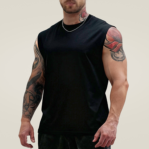 Sommer Herren Gym Tanktop Maßgeschneidertes Herren Baumwoll-Sport-Tanktop Ärmelloses Shirt Maßgefertigtes Fitness-Tanktop Hersteller - Product Image 2