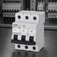 Interruptor Automático Miniatura Trifásico 3P 20A C20 MJC 63 Blanco para Riel DIN, Estándar CE IEC 60898 1