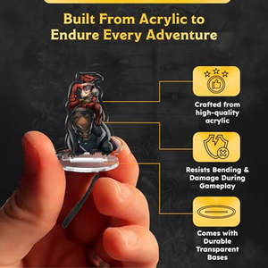 OEM ODM Ensemble de figurines miniatures Kobolds en acrylique, 16 petites figurines acryliques durables pour jeux de table, Durables 2 - Product Image 5