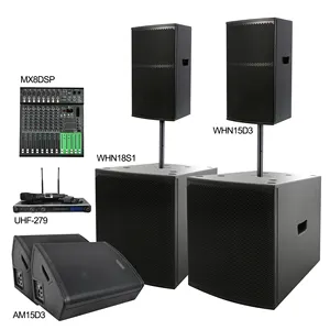 Accuracy Pro Audio WHN15-COMBO Unmatched Sound Quality With RMS Power 500W And Max SPL 130 DB Dj Set