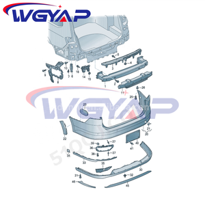Conjunto de alerón de parachoques trasero WGYAP OEM para Volkswagen para Passat Variant Alltrack B8 nueva actualización 3G0 807 521 <span class=keywords><strong>F</strong></span> <span class=keywords><strong>B</strong></span> D <span class=keywords><strong>R</strong></span> M K GRU - Product Image 6