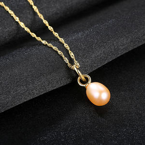 Collar con Colgante de Perla de Agua Dulce y Plata de Ley S925 al por Mayor, Joyería de Lujo para Mujer - Product Image 4