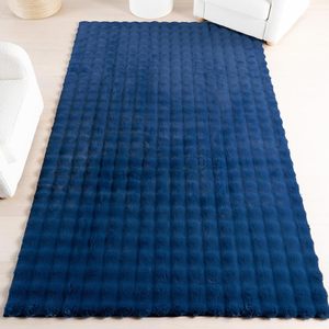 Tapis en fausse fourrure pelucheuse, fabriqué à la machine, antidérapant, lavable, couleur personnalisée, motif géométrique moderne, pour salon, chambre, chambre d'enfant, sol de la maison - Product Image 3