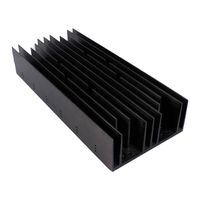 Profils de dissipateur thermique en alliage d'aluminium sur mesure pour portes et fenêtres, design extrudé anodisé haute puissance avec services de découpe et de pliage