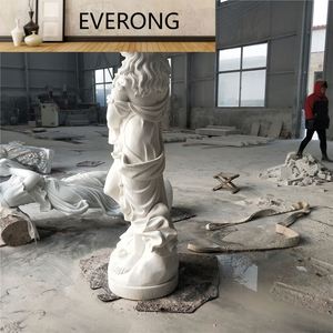 Statua di Angelo Alato a Grandezza Naturale in Stile Moderno, Scultura in Marmo per Decorazione Esterna del <span class=keywords><strong>Giardino</strong></span> - Product Image 6