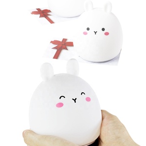 Colorful Rabbit Small <strong>Cat</strong> Soft Silicon LED <strong>Night</strong> <strong>Light</strong> for Kids Children Table Lamp Bedroom <strong>Light</strong> Changing Tap Control Remote - Product Image 6